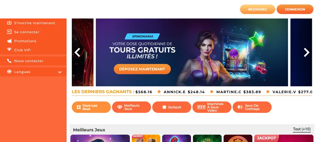 Gratorama Casino site officiel